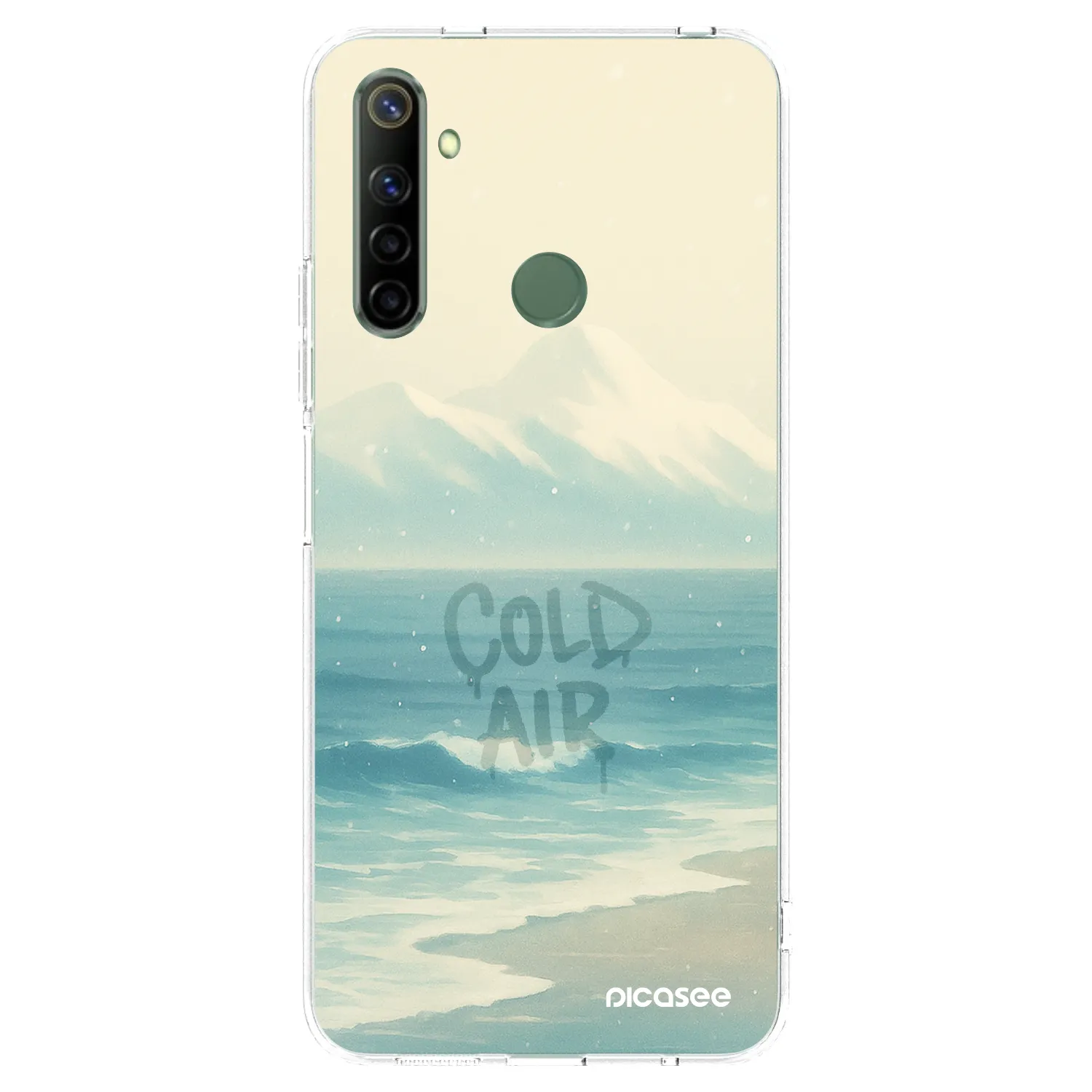 Picasee Realme 5 Hülle - Transparentes Silikon - COLD AIR