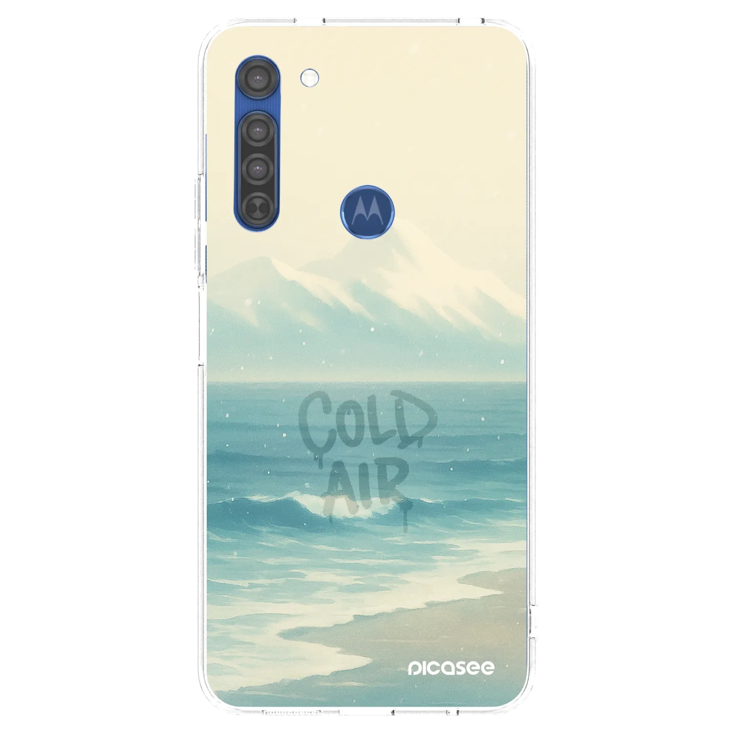 Picasee Motorola Moto G8 Hülle - Transparentes Silikon - COLD AIR
