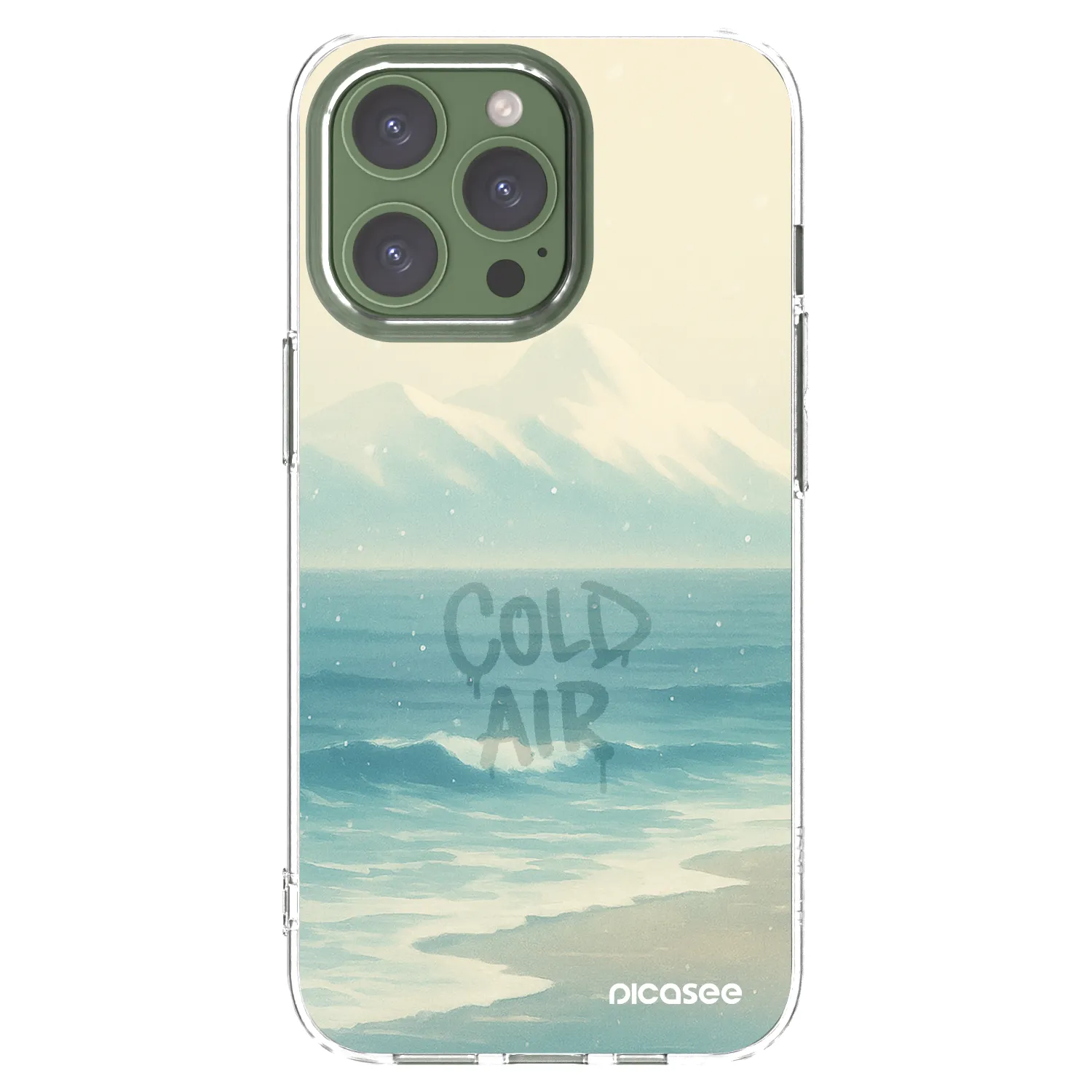 Picasee Apple iPhone 13 Pro Hülle - Transparentes Silikon - COLD AIR