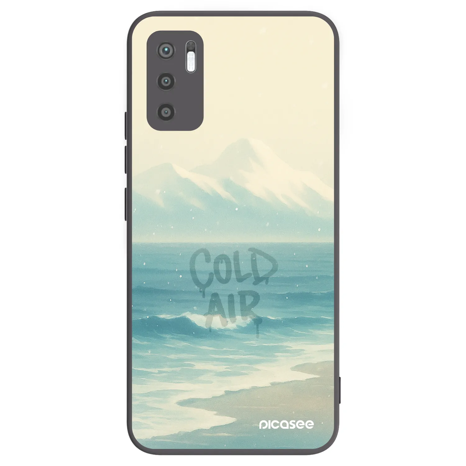 Picasee Xiaomi Redmi Note 10 5G Hülle - Schwarzes Silikon - COLD AIR