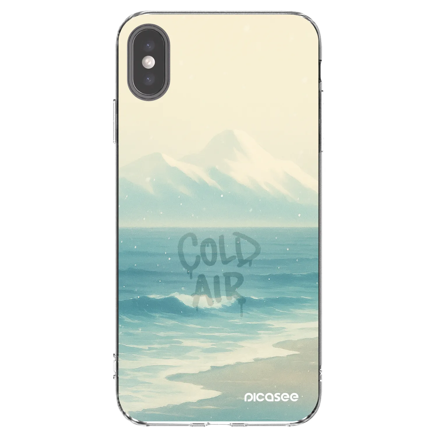 Picasee Apple iPhone XS Max Hülle - Transparentes Silikon - COLD AIR
