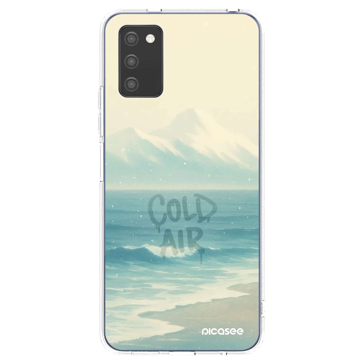 Picasee Samsung Galaxy A03s A037G Hülle - Transparentes Silikon - COLD AIR