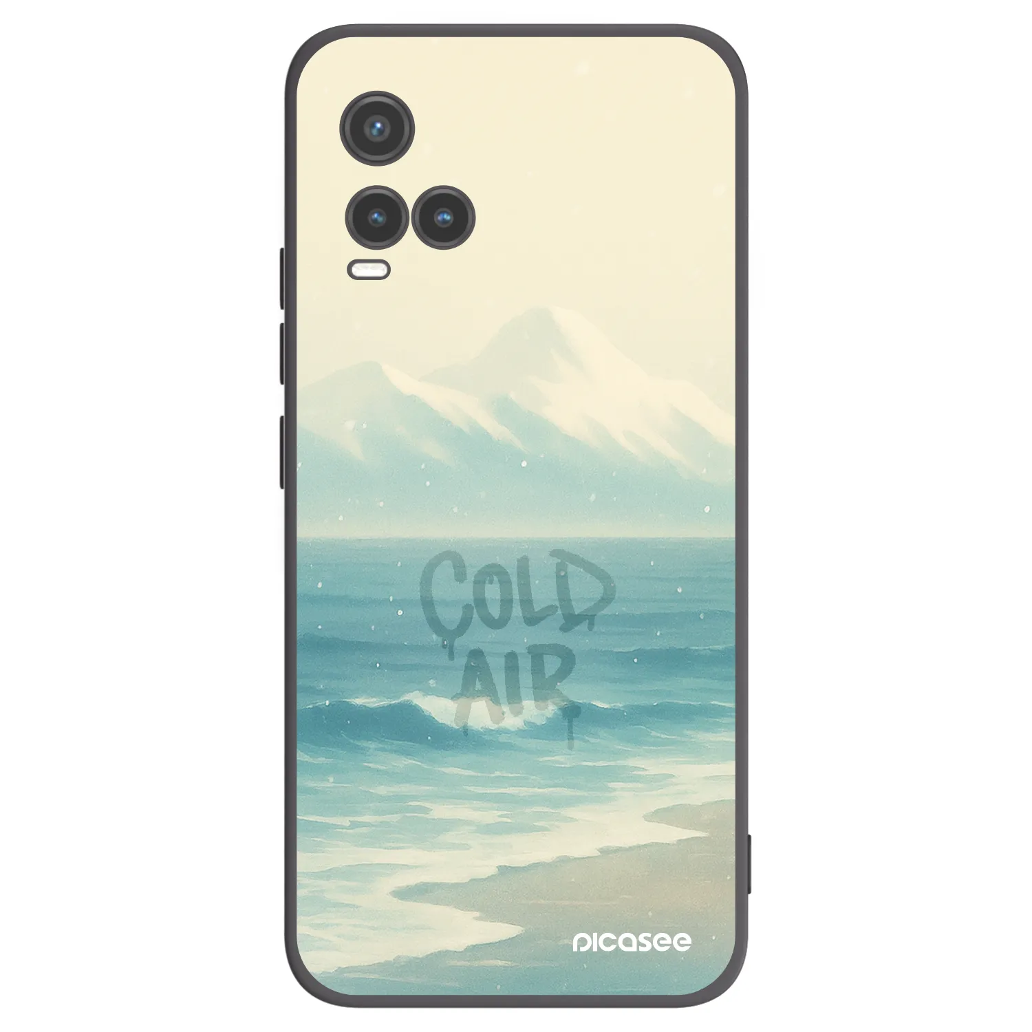 Picasee Vivo Y33s Hülle - Schwarzes Silikon - COLD AIR