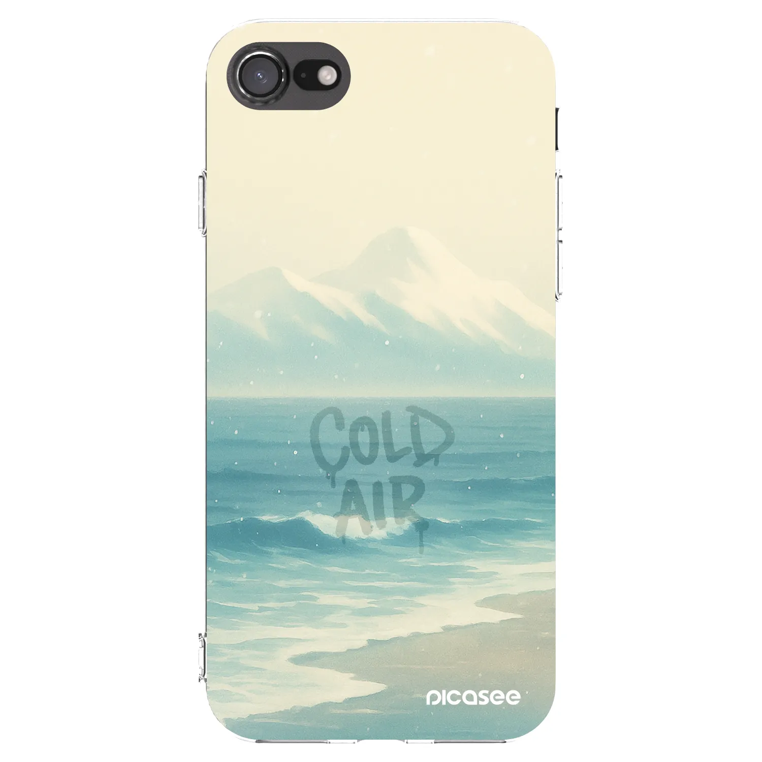 Picasee Apple iPhone SE 2022 Hülle - Transparentes Silikon - COLD AIR