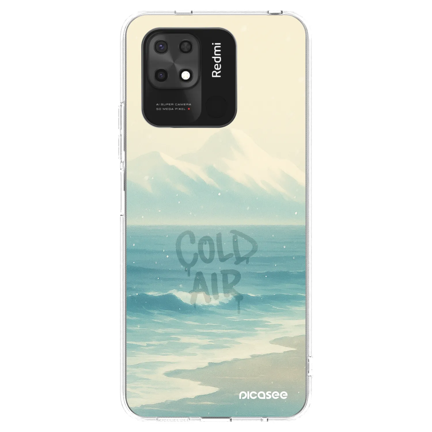 Picasee Xiaomi Redmi 10C Hülle - Transparentes Silikon - COLD AIR