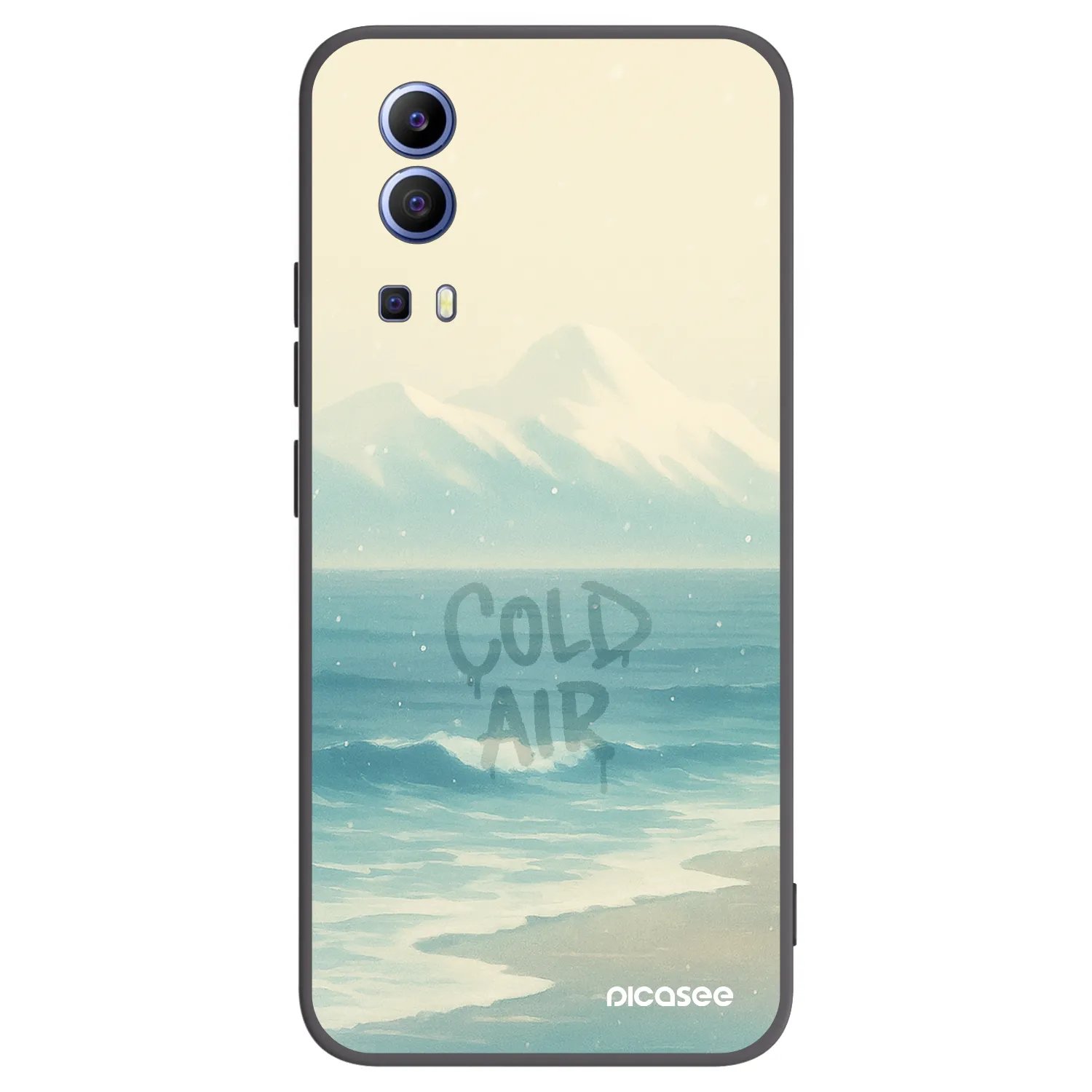 Picasee Vivo Y52 5G Hülle - Schwarzes Silikon - COLD AIR