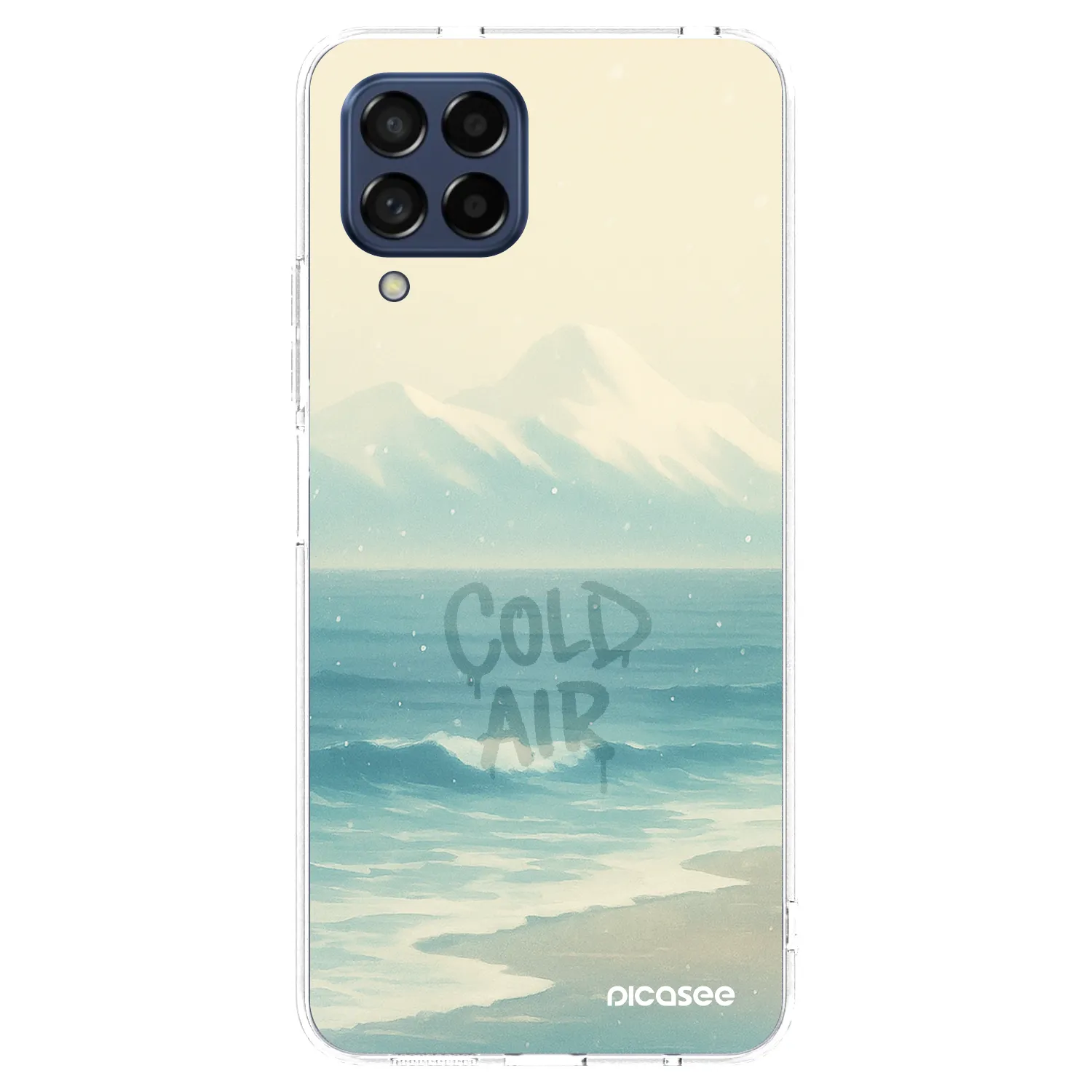 Picasee Samsung Galaxy M53 5G Hülle - Transparentes Silikon - COLD AIR