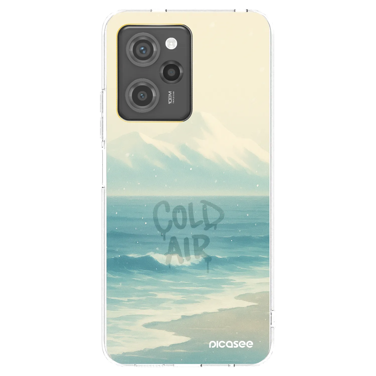 Picasee Xiaomi Poco X5 Pro Hülle - Schwarzes Silikon - COLD AIR