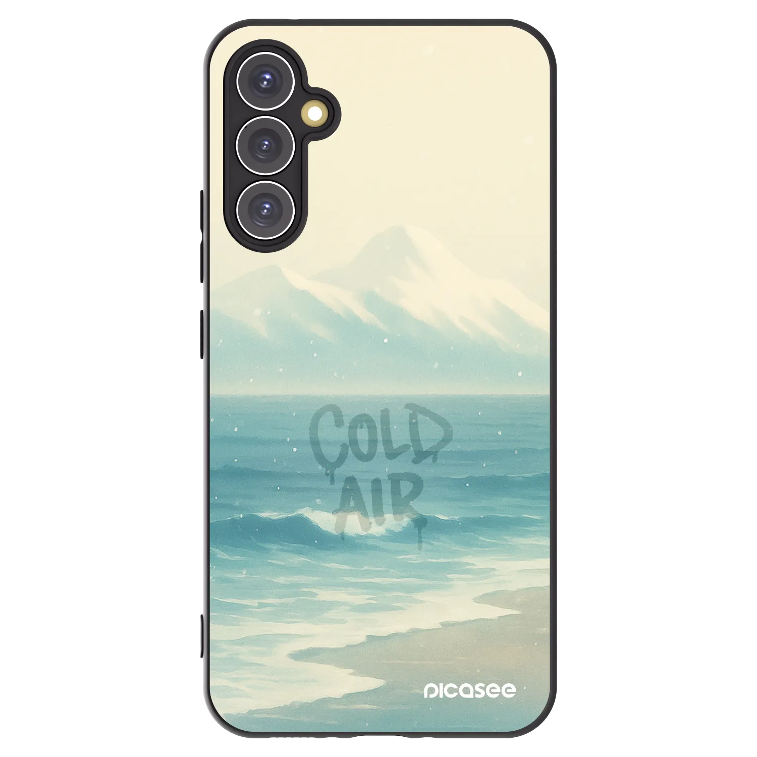 Picasee Samsung Galaxy A34 5G A346B Hülle - Schwarzes Silikon - COLD AIR