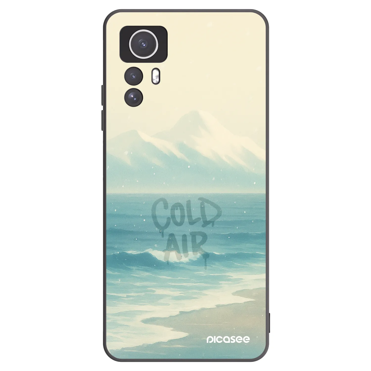 Picasee Xiaomi Redmi Note 12S Hülle - Schwarzes Silikon - COLD AIR