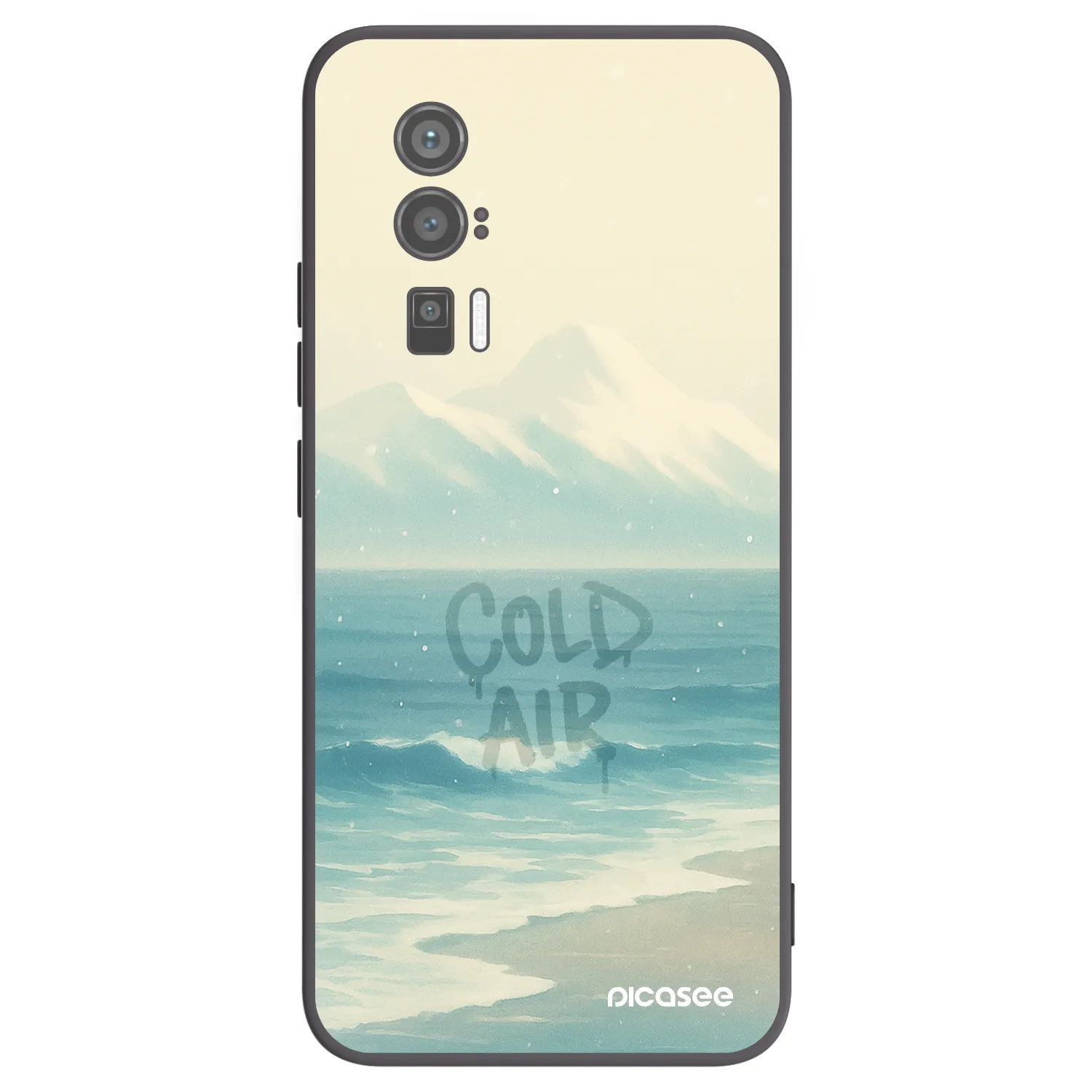 Picasee Xiaomi Poco F5 Pro 5G Hülle - Schwarzes Silikon - COLD AIR