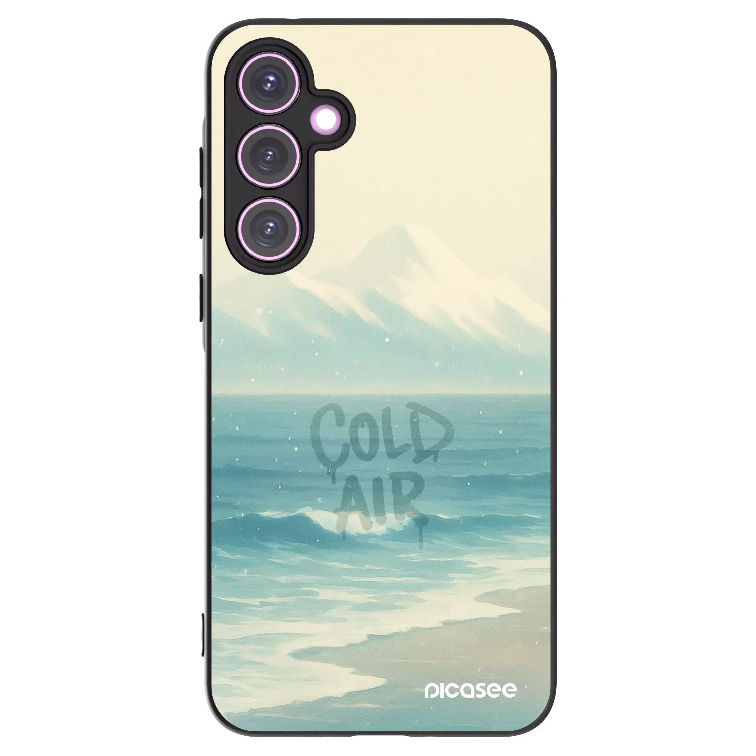 Picasee Samsung Galaxy A35 5G A356B Hülle - Schwarzes Silikon - COLD AIR