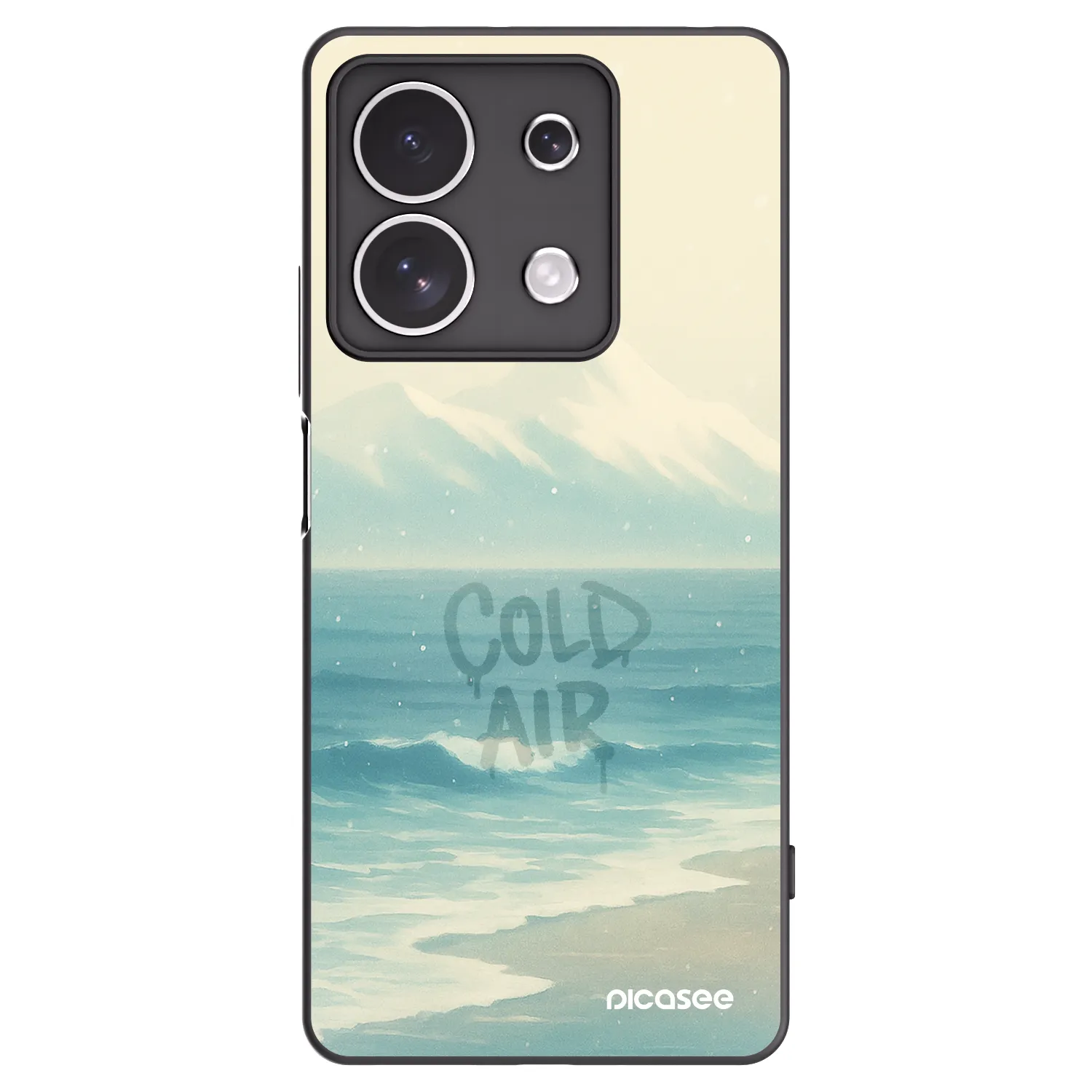 Picasee Xiaomi Redmi Note 13 4G Hülle - Schwarzes Silikon - COLD AIR