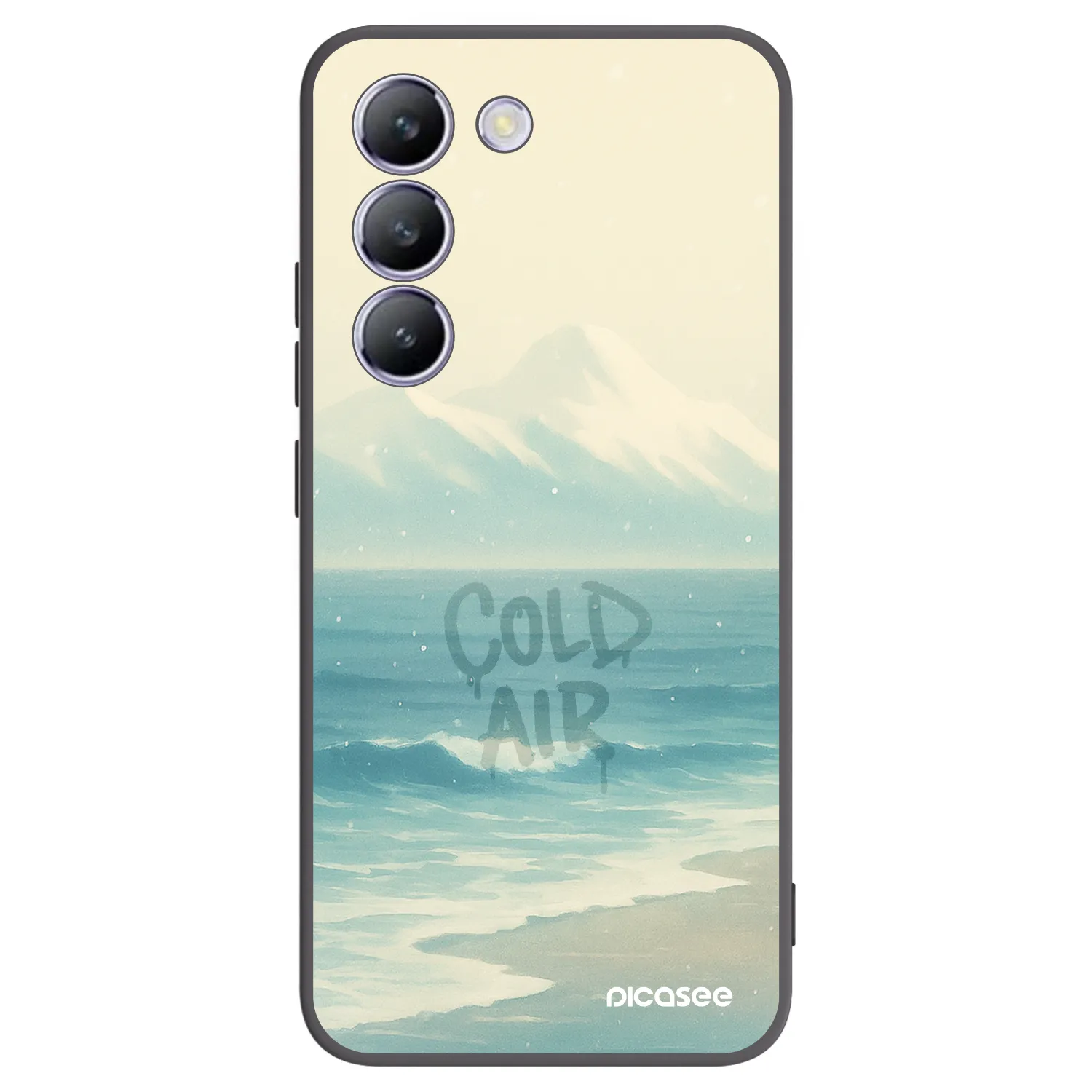 Picasee Vivo V40 SE 5G Hülle - Schwarzes Silikon - COLD AIR
