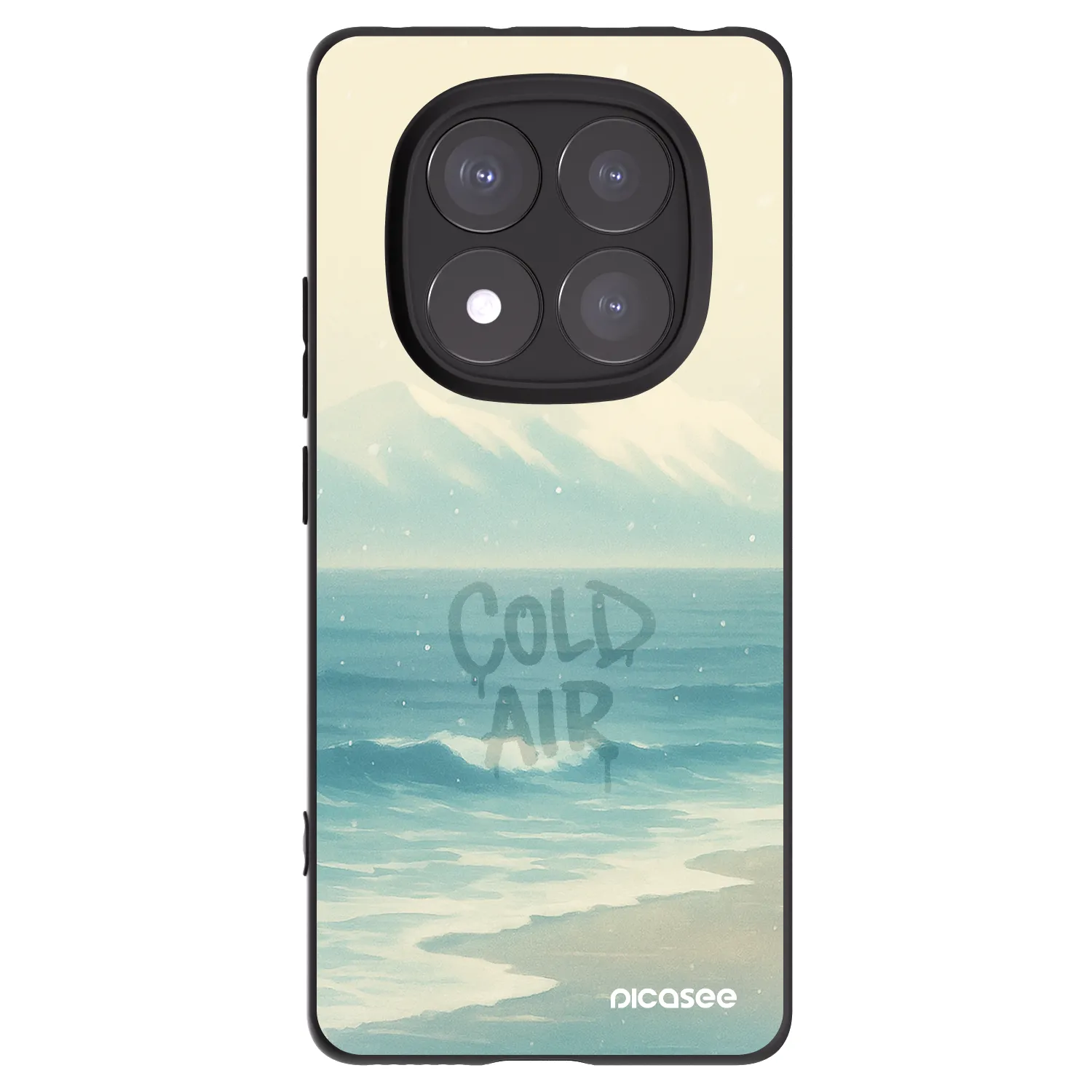 Picasee Xiaomi Redmi Note 14 Pro+ 5G Hülle - Schwarzes Silikon - COLD AIR