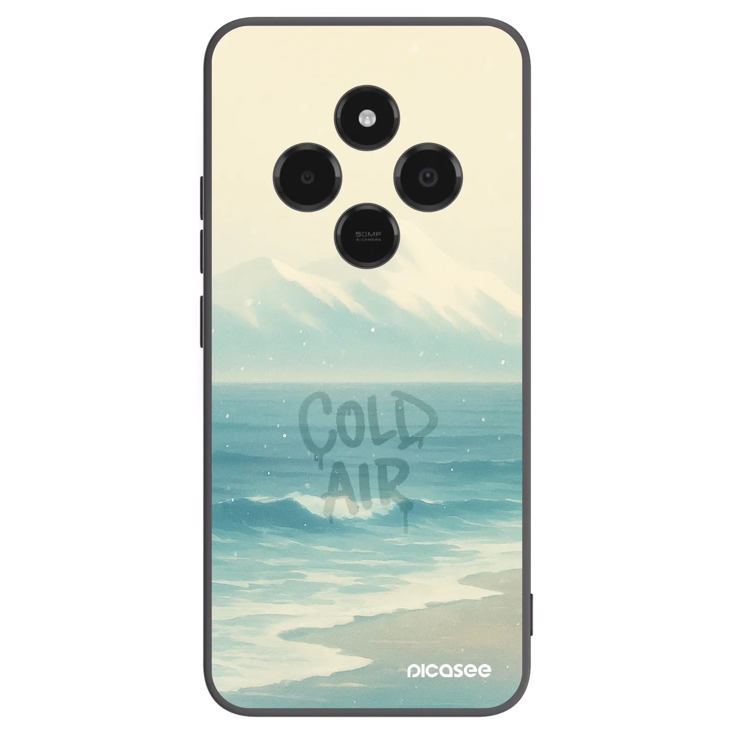 Picasee Xiaomi Poco C75 Hülle - Schwarzes Silikon - COLD AIR