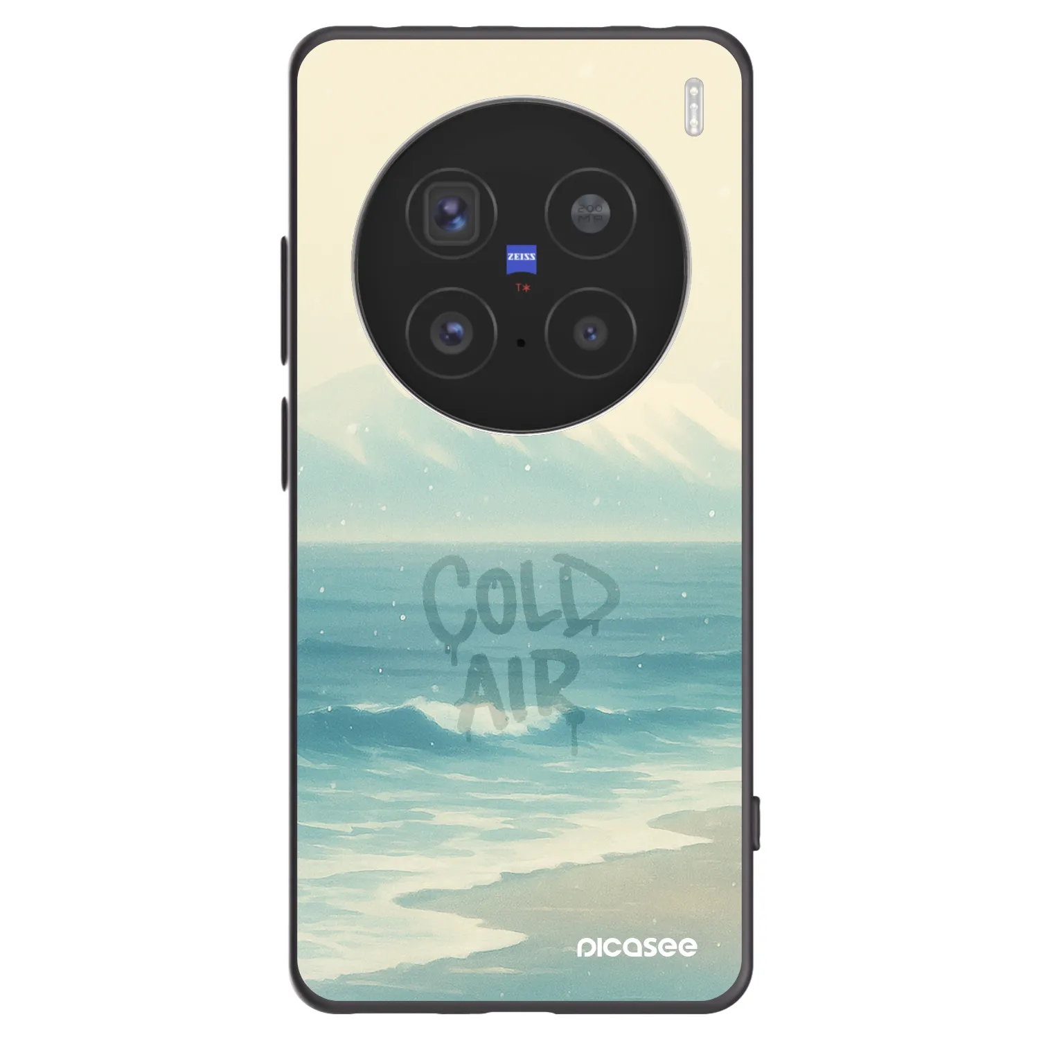 Picasee Vivo X200 Pro Hülle - Schwarzes Silikon - COLD AIR