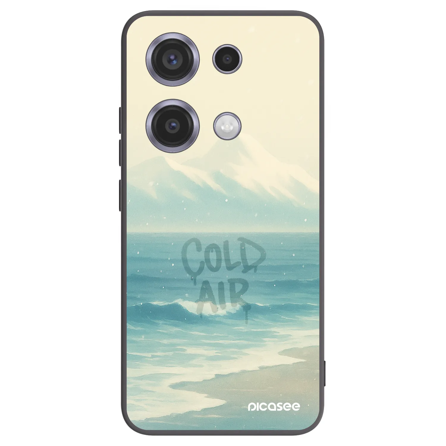 Picasee Xiaomi Redmi Note 14S Hülle - Schwarzes Silikon - COLD AIR