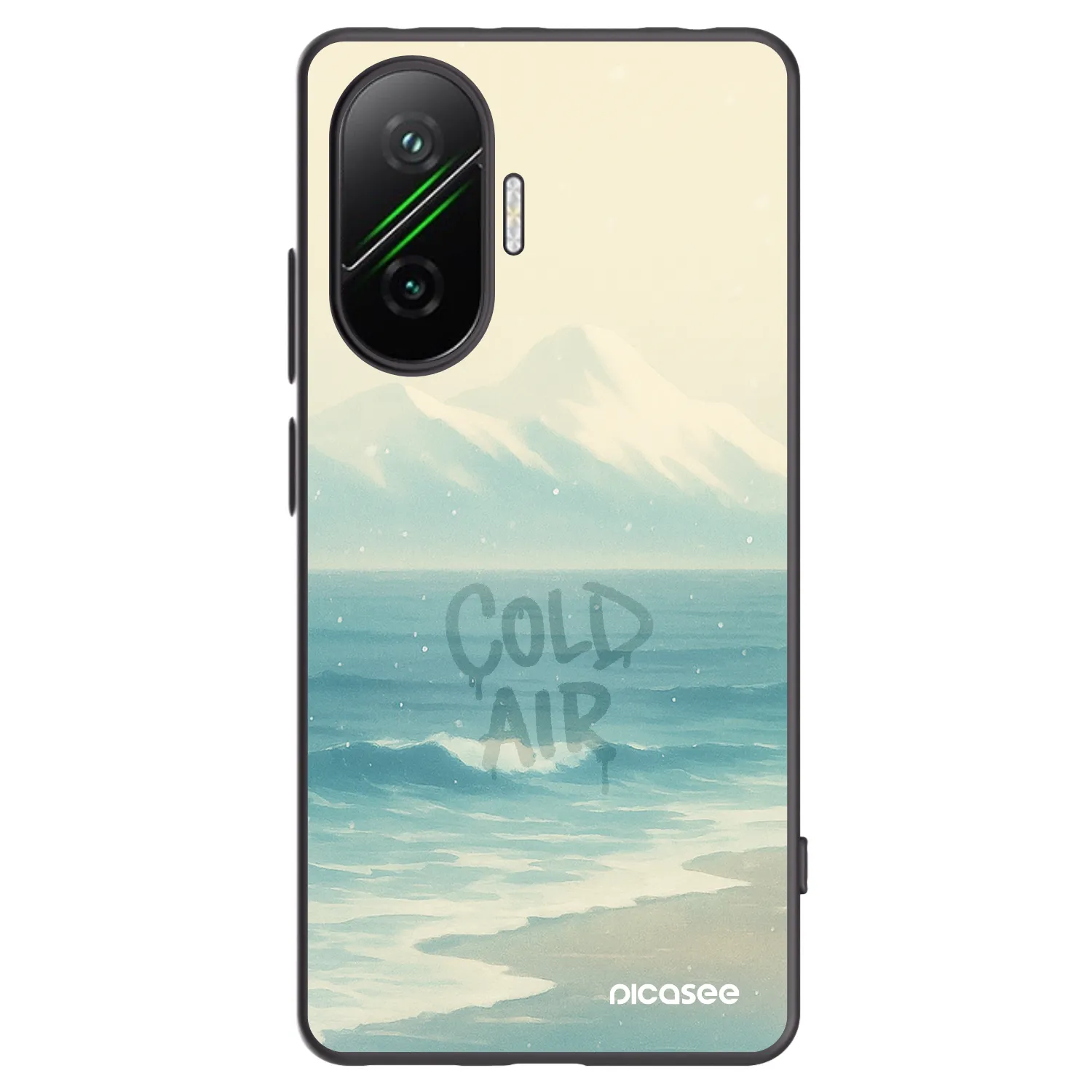 Picasee Xiaomi Poco F7 5G Hülle - Schwarzes Silikon - COLD AIR