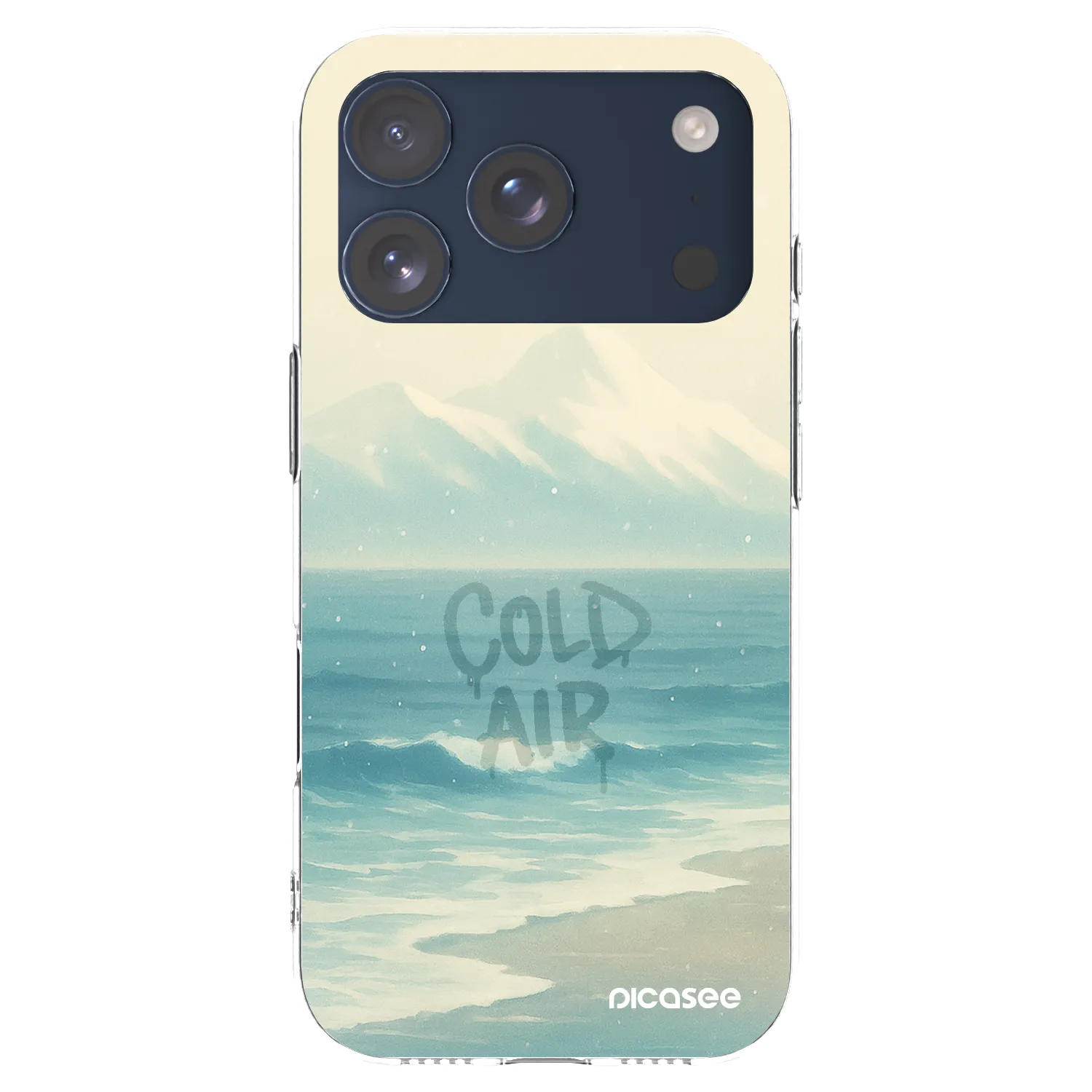 Picasee Apple iPhone 17 Pro Hülle - Transparentes Silikon - COLD AIR