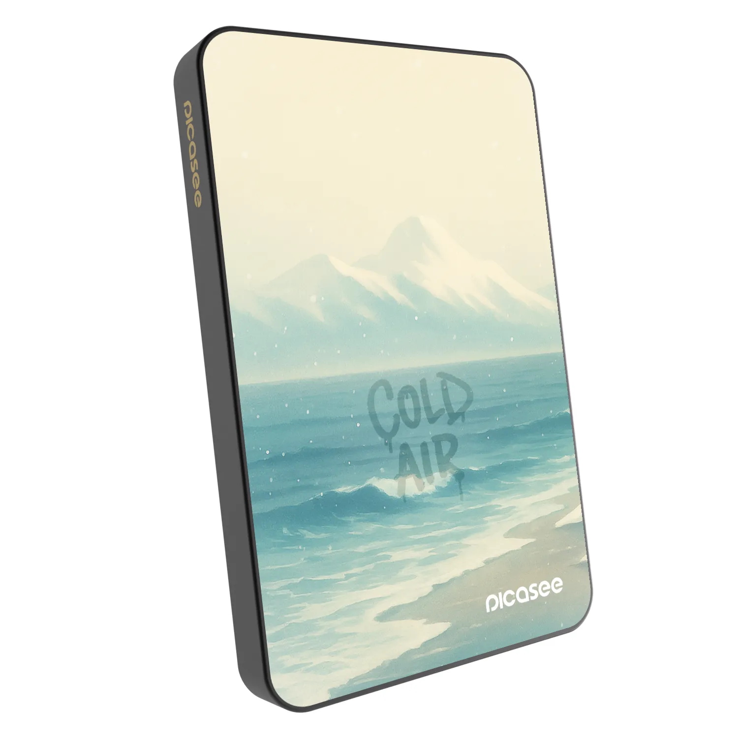 Picasee Powerbank mit MagSafe 5 000 mAh Grau - COLD AIR