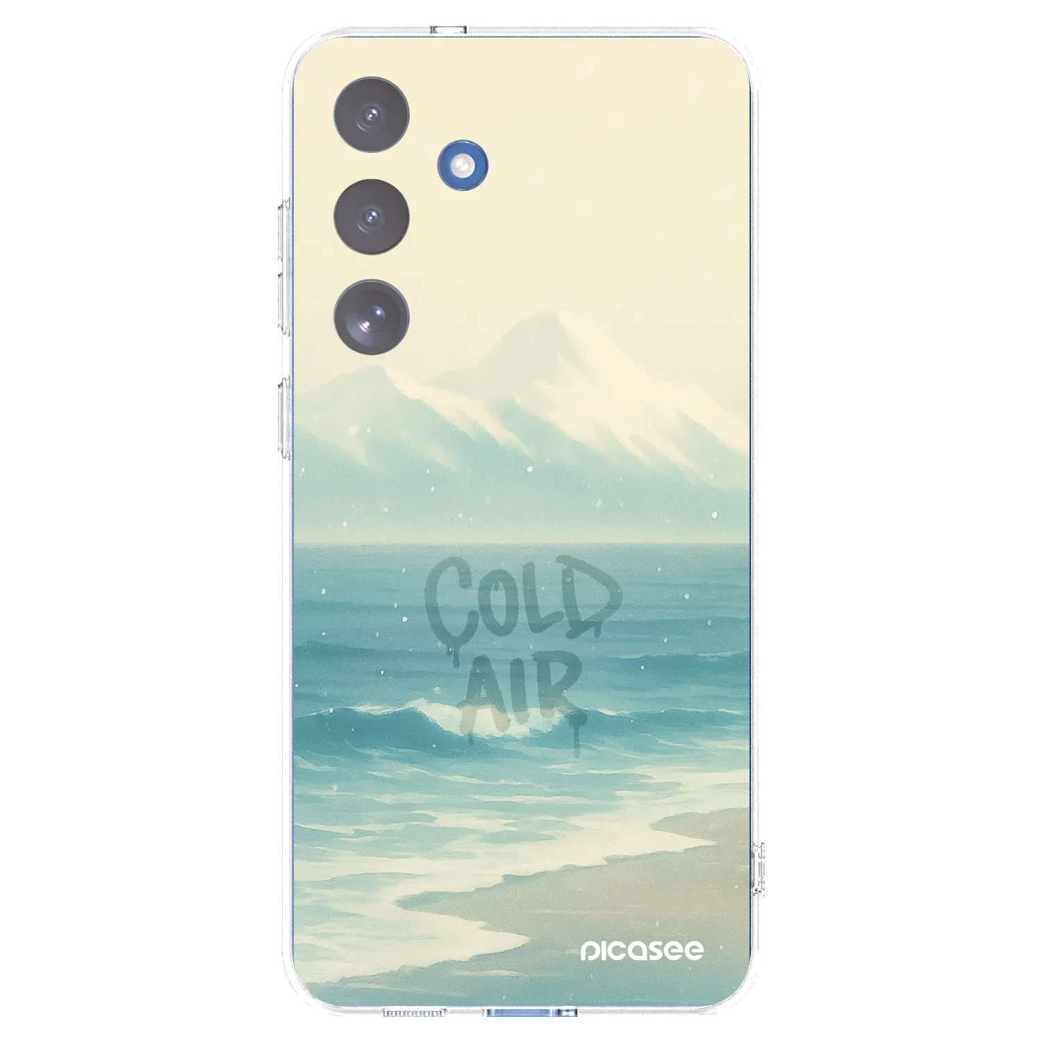 Picasee Samsung Galaxy S25 FE 5G Hülle - Transparentes Silikon - COLD AIR