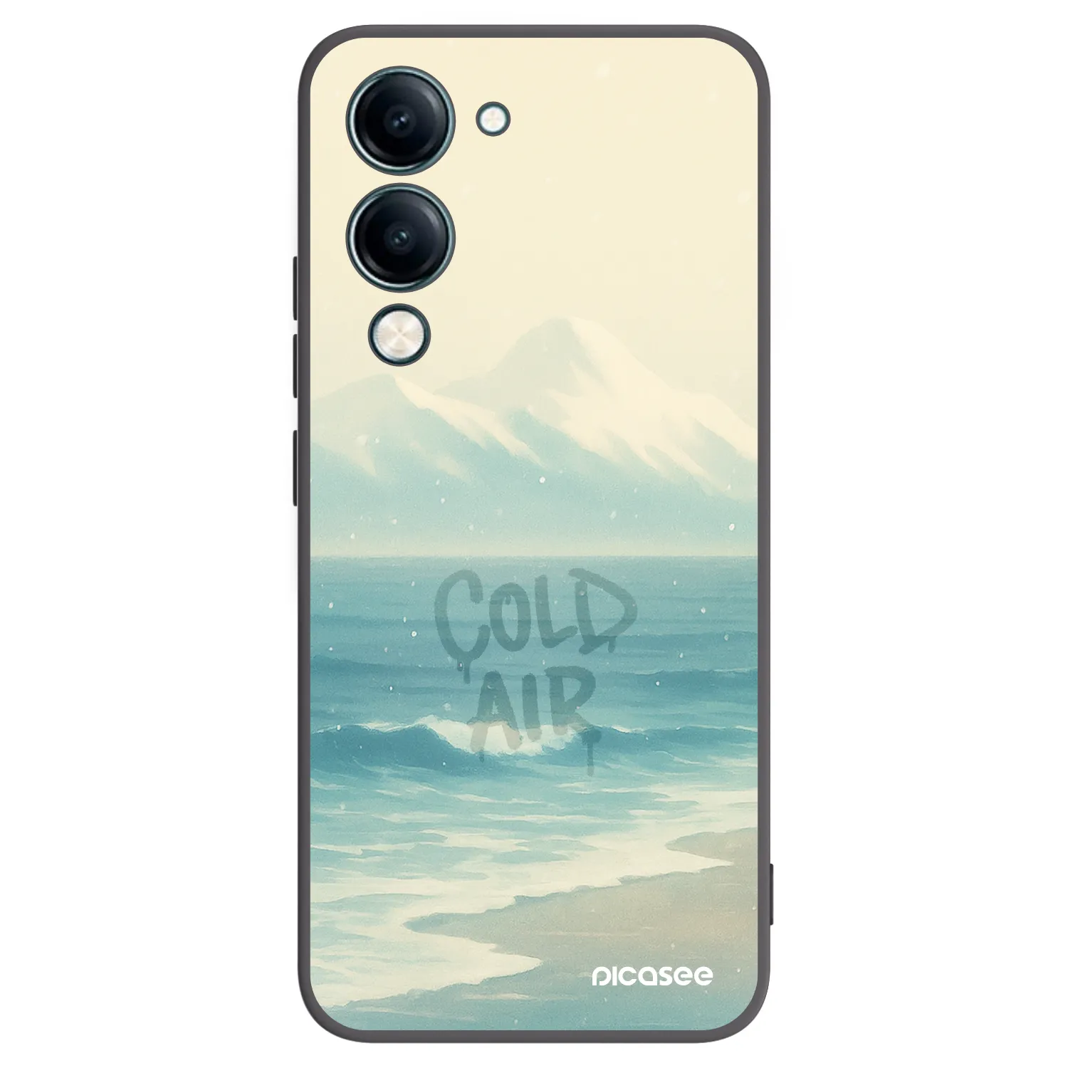 Picasee Vivo Y29s 5G Hülle - Schwarzes Silikon - COLD AIR