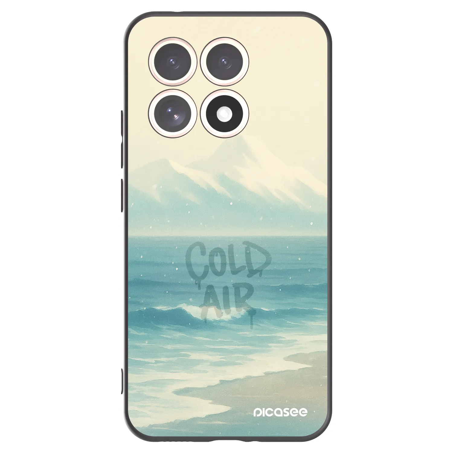 Picasee Xiaomi 15T Hülle - Schwarzes Silikon - COLD AIR