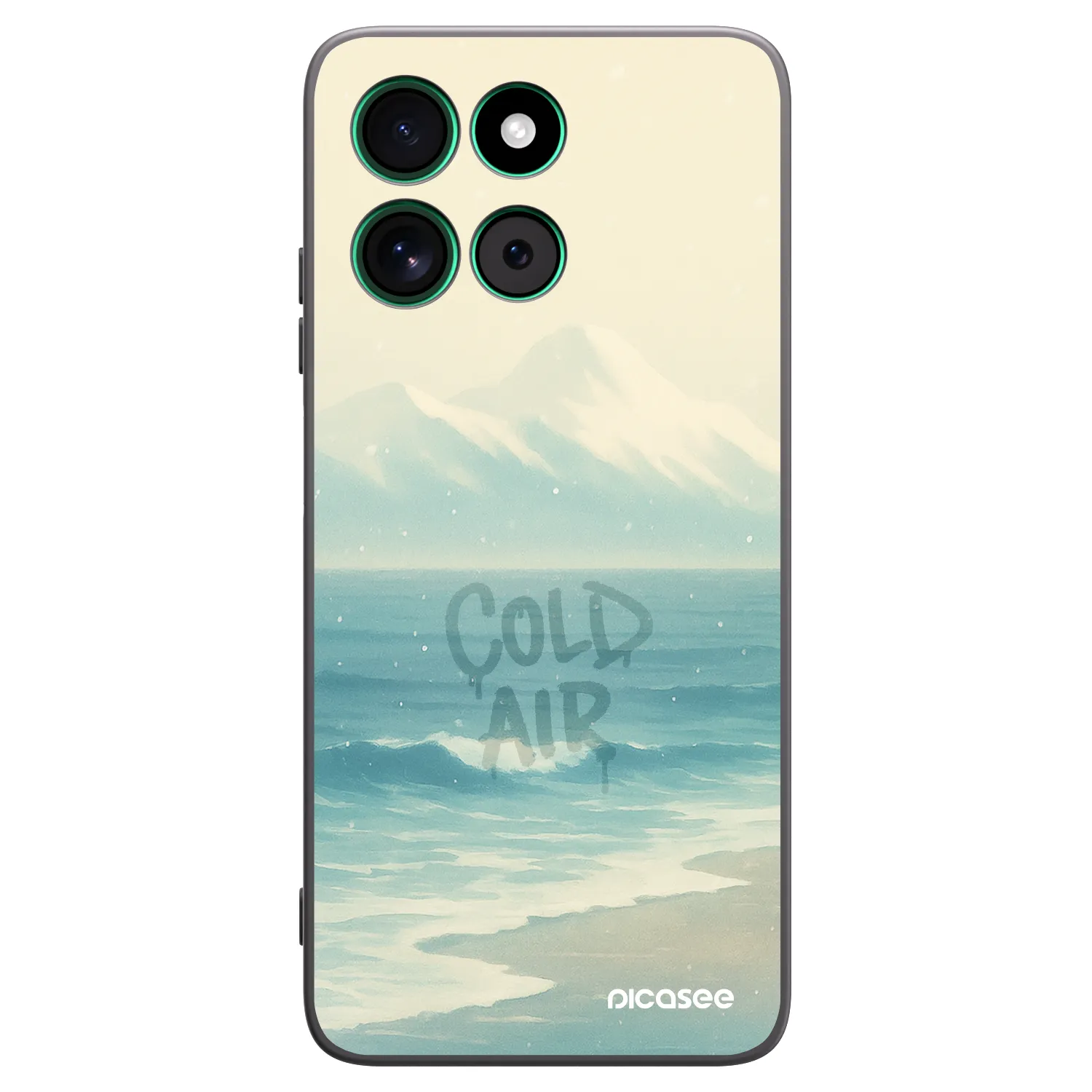 Picasee Motorola Moto G57 Power Hülle - Schwarzes Silikon - COLD AIR