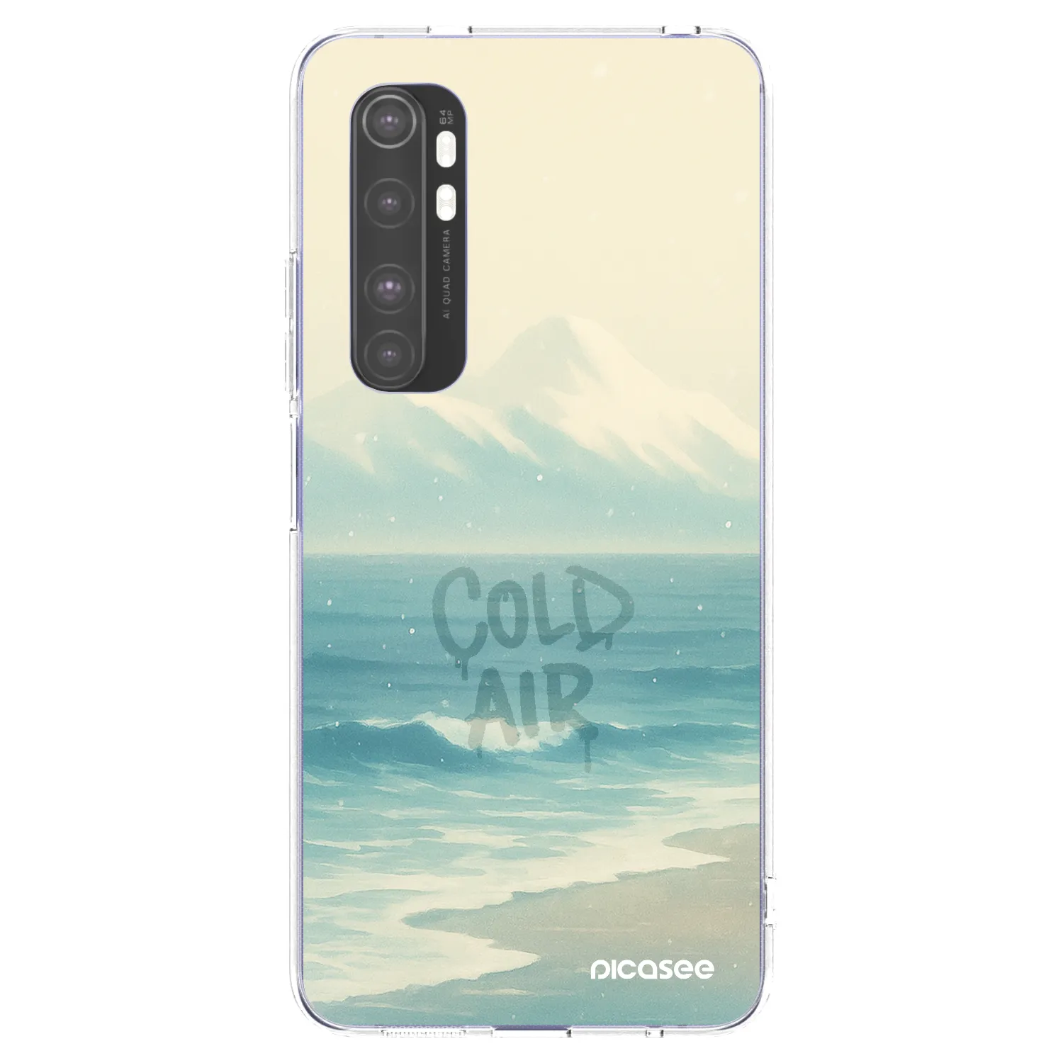 Picasee Xiaomi Mi Note 10 Lite Hülle - Transparentes Silikon - COLD AIR