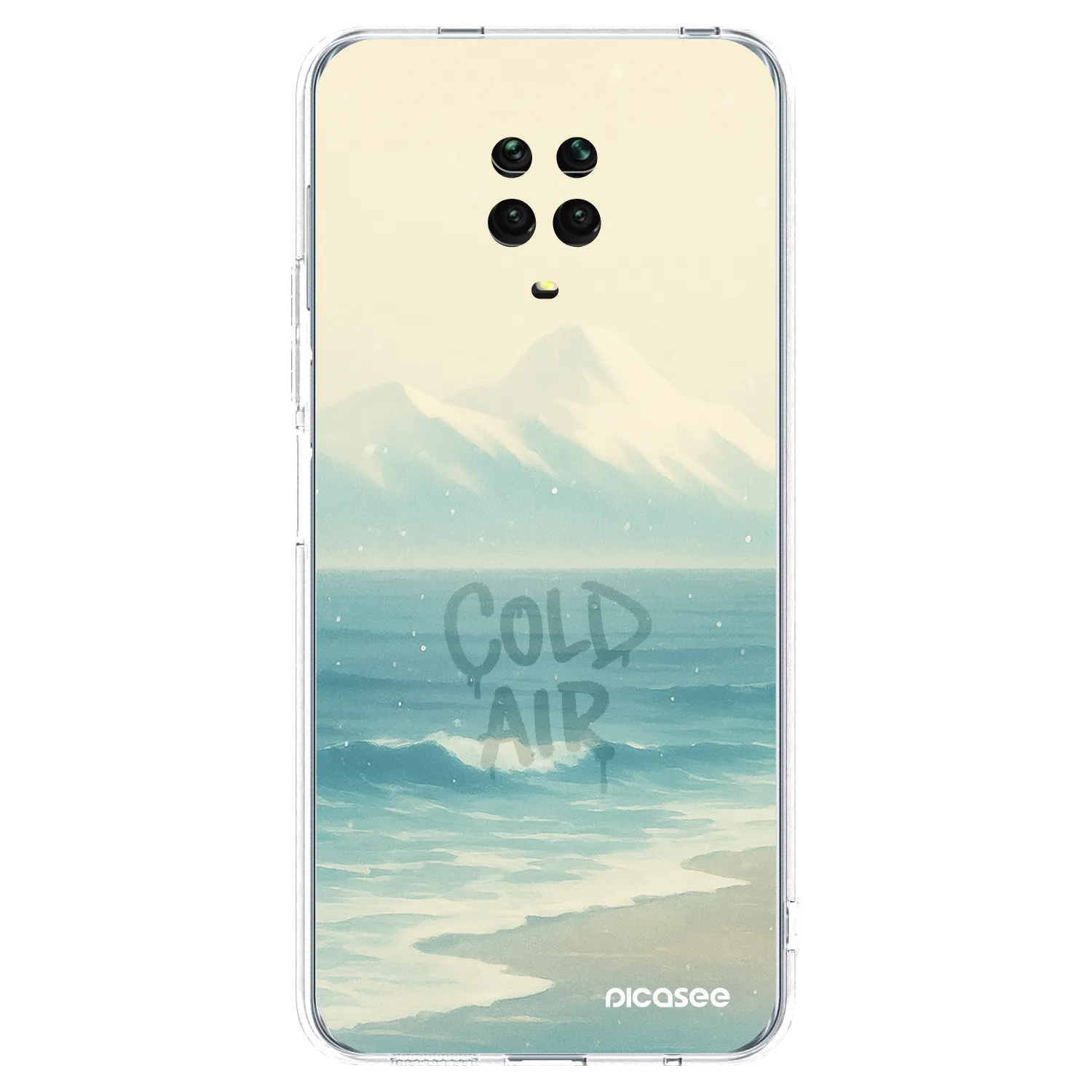 Picasee Xiaomi Redmi Note 9S Hülle - Transparentes Silikon - COLD AIR