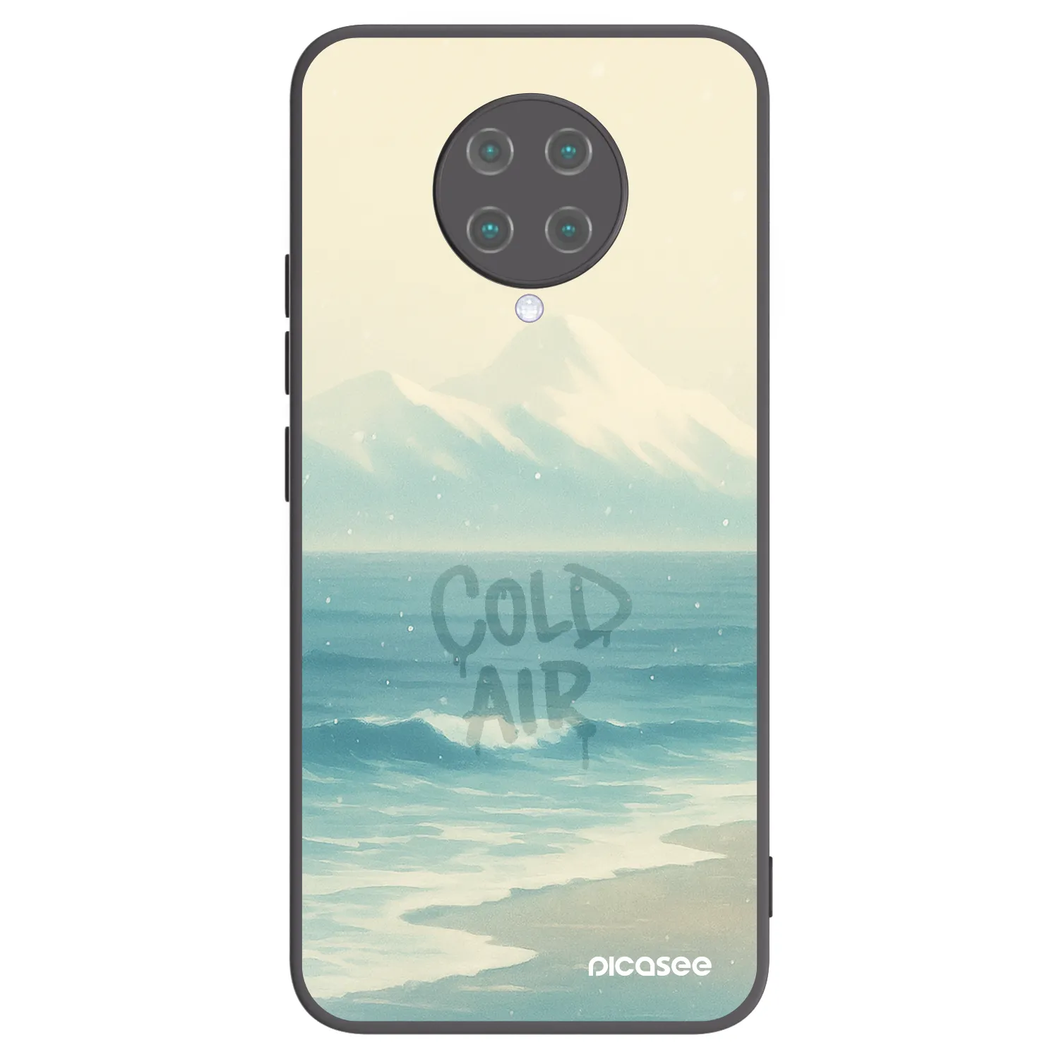 Picasee Xiaomi Poco F2 Pro Hülle - Schwarzes Silikon - COLD AIR