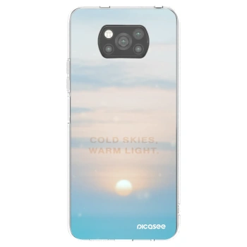 Picasee Xiaomi Poco X3 Hülle - Schwarzes Silikon - COLD SKIES