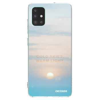 Picasee Samsung Galaxy M51 M515F Hülle - Transparentes Silikon - COLD SKIES