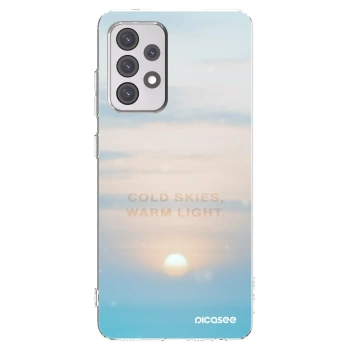 Picasee Samsung Galaxy A52 5G A525F Hülle - Transparentes Silikon - COLD SKIES