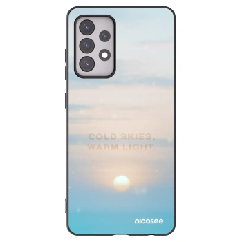 Picasee Samsung Galaxy A52s 5G A528B Hülle - Schwarzes Silikon - COLD SKIES