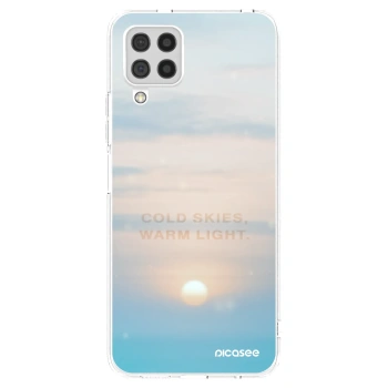 Picasee Samsung Galaxy A22 A225F 4G Hülle - Transparentes Silikon - COLD SKIES
