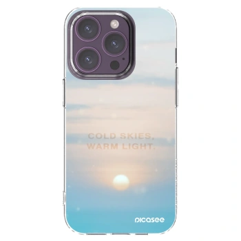 Picasee Apple iPhone 14 Pro Hülle - Transparentes Silikon - COLD SKIES