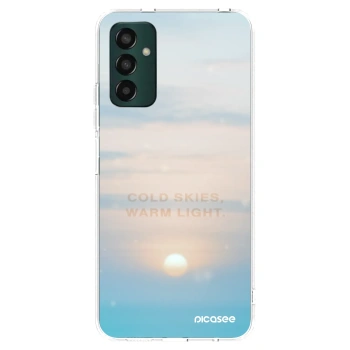 Picasee Samsung Galaxy M13 M135F Hülle - Transparentes Silikon - COLD SKIES