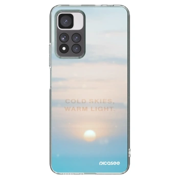 Picasee Xiaomi Redmi Note 11 Pro+ 5G Hülle - Transparentes Silikon - COLD SKIES