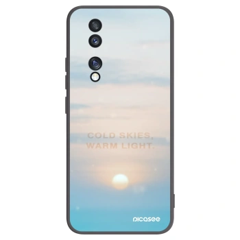 Picasee Honor 70 Hülle - Schwarzes Silikon - COLD SKIES