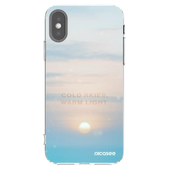 Picasee Apple iPhone X/XS Hülle - Transparentes Silikon - COLD SKIES
