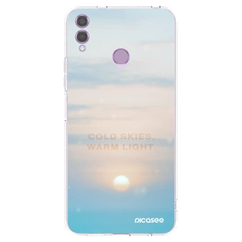 Picasee Honor 8X Hülle - Transparentes Silikon - COLD SKIES