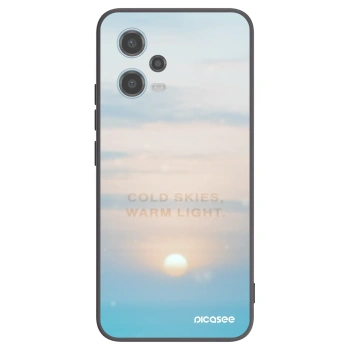Picasee Xiaomi Redmi Note 12 5G Hülle - Schwarzes Silikon - COLD SKIES