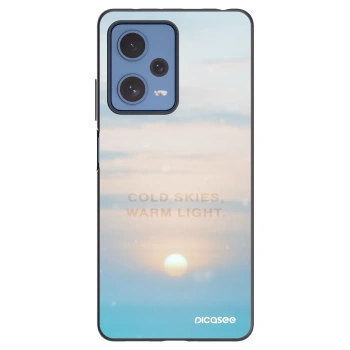 Picasee Xiaomi Redmi Note 12 Pro 5G Hülle - Schwarzes Silikon - COLD SKIES