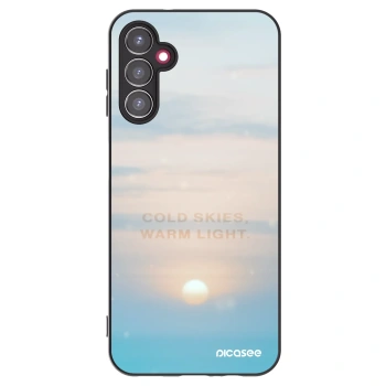 Picasee Samsung Galaxy A14 4G A145R Hülle - Schwarzes Silikon - COLD SKIES