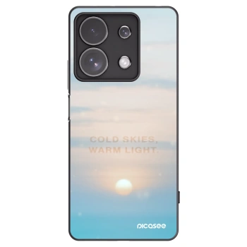 Picasee Xiaomi Redmi Note 13 Pro 4G Hülle - Schwarzes Silikon - COLD SKIES
