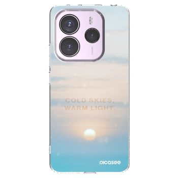 Picasee Xiaomi Redmi Note 14 5G Hülle - Transparentes Silikon - COLD SKIES