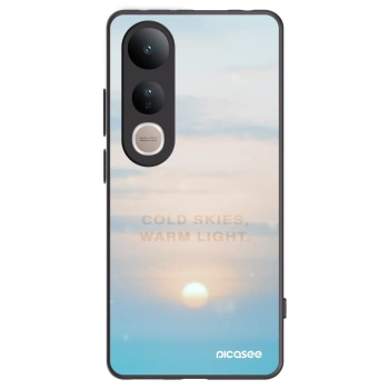 Picasee Vivo V50 Lite 5G Hülle - Schwarzes Silikon - COLD SKIES