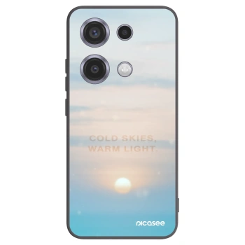 Picasee Xiaomi Redmi Note 14S Hülle - Schwarzes Silikon - COLD SKIES